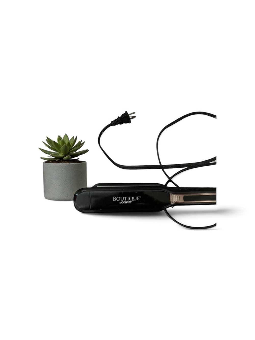 Boutique by Conair Tourmaline Ceramic Flat Iron Hair Straightener Black